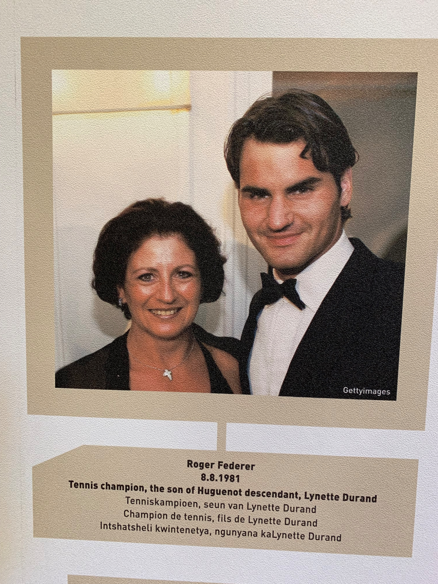 Huguenot descendant Roger Federer